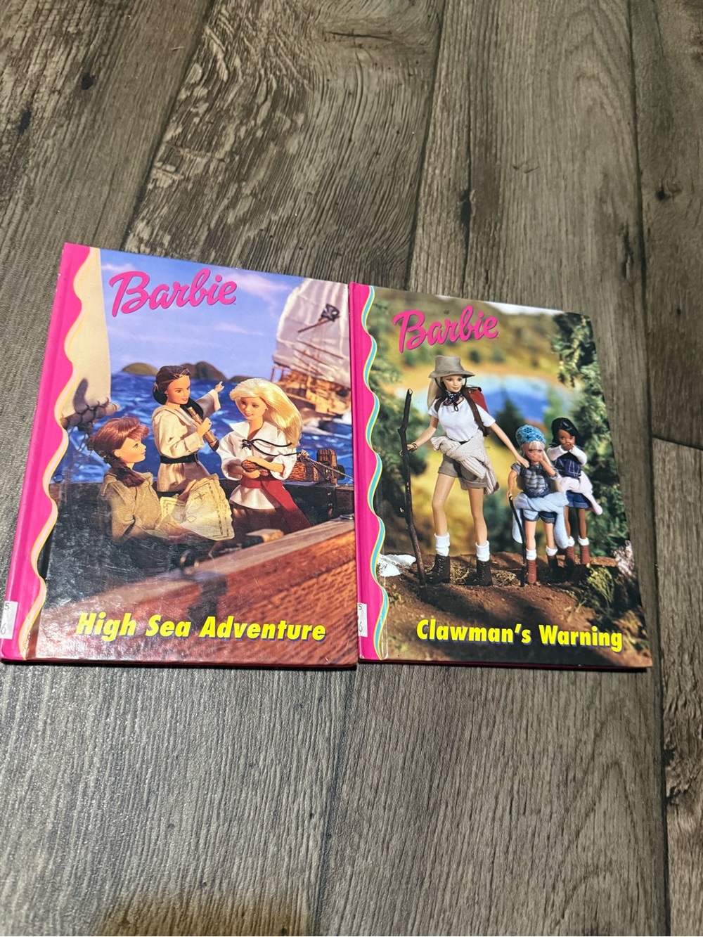 Vintage 90s Barbie & Friends Book Club Hardcover Books Lot of 2